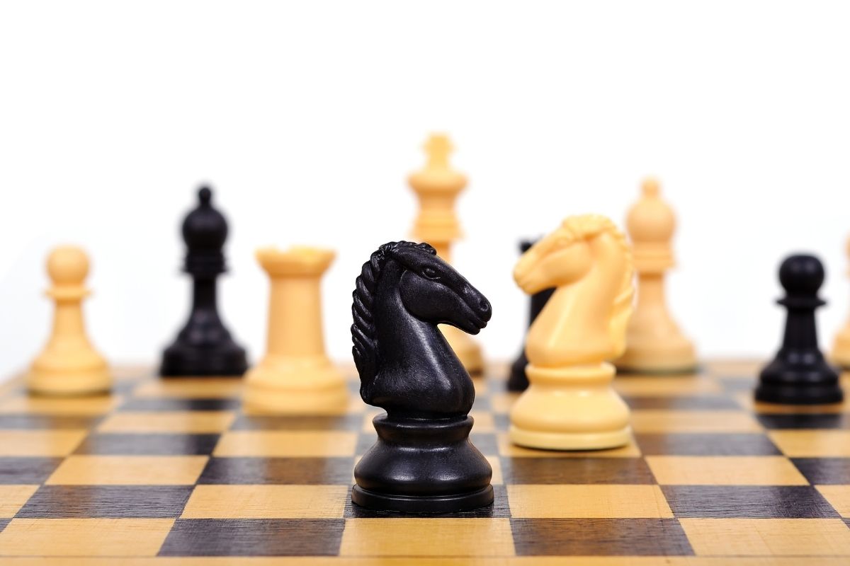 Black Chess knight